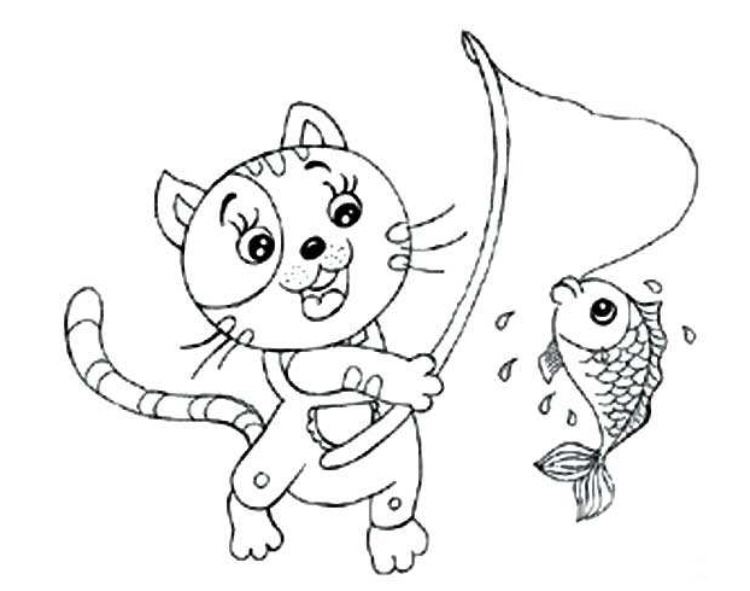 小猫钓鱼的绘本故事（小猫钓鱼的绘本故事怎么画）